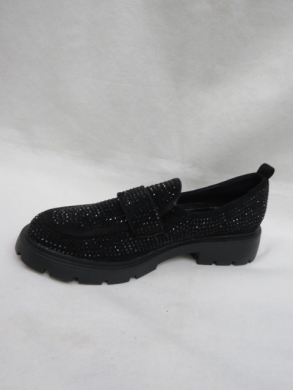 Mokasyny damskie na płaskim (36-41) R23 BLACK