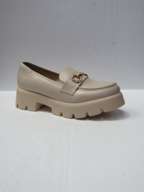 Mokasyny damskie na koturnie (36-41) 888-620 BEIGE