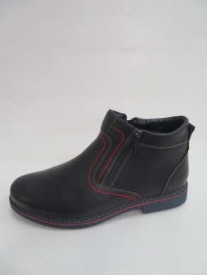 Botki męskie ocieplane (41-46) 924 NAVY/RED