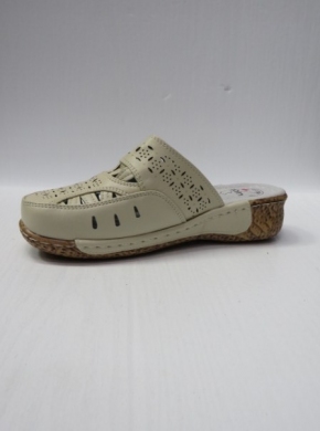 Klapki damskie na koturnie (36-42) B25-5 BEIGE