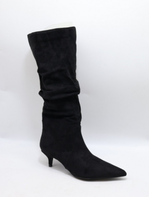Kozaki damskie na szpilce (36-41) B-689 BLACK
