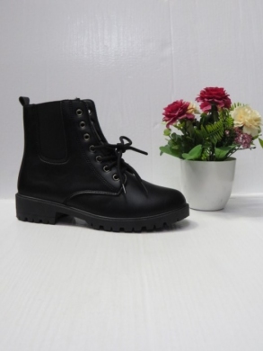 Botki damskie ocieplane na płaskim (36-41) XCHE-29 BLACK
