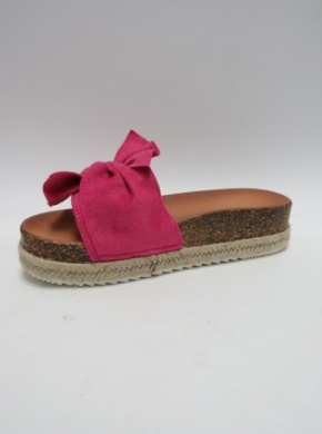 Klapki damskie na koturnie (36-41) DF852 FUCHSIA