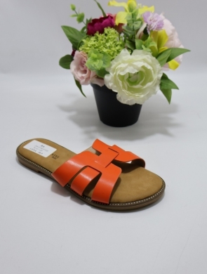 Klapki damskie na płaskim (36-41) 218-3 ORANGE