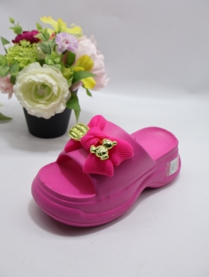 Klapki damskie na płaskim (36-41) 8006 FUXIA