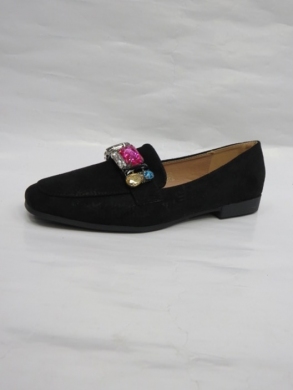 Mokasyny damskie na płaskim (36-41) 3689 BLACK