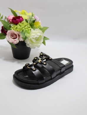 Klapki damskie na płaskim (36-41) 00-220 BLACK