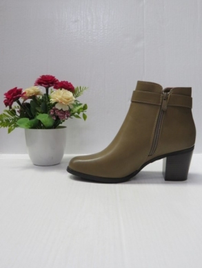Botki damskie ocieplane na obcasie (36-41) CHC270 KHAKI