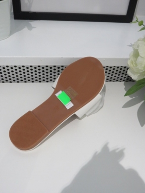 Klapki damskie na płaskim (36-41) 5066 WHITE