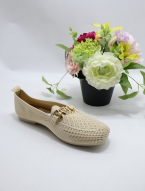 Mokasyny damskie na płaskim (36-41) 2893 BEIGE