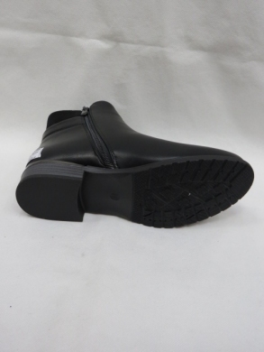 Botki damskie ocieplane na płaskim (36-41) SG-298 BLACK