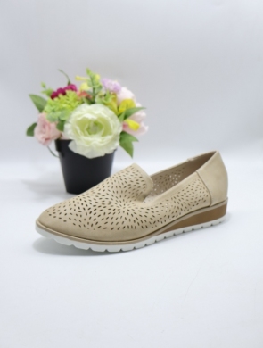 Półbuty damskie na koturnie (36-41) 0662 BEIGE