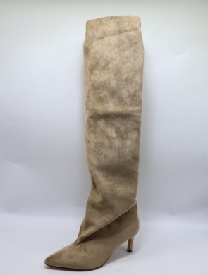 Kozaki damskie na szpilce (36-41) LA3127 KHAKI