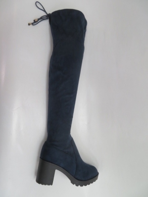 Kozaki damskie jesienne na obcasie (36-41) 8020-3 NAVY