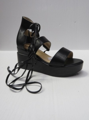 Sandały damskie na koturnie (36-41) B-9053 BLACK