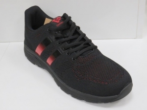 Buty sportowe męskie - nadwymiary (47-49) T-2110 BLACK/RED