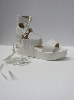 Sandały damskie na koturnie (36-41) B-9053  WHITE