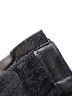 Botki damskie ocieplane na płaskim (36-41) 5182-9A BLACK