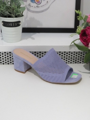 Klapki damskie na obcasie (36-41) 8700 PURPLE