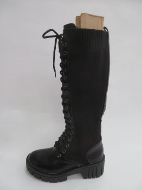 Kozaki damskie jesienne na płaskim (36-41) JKD-137 BLACK