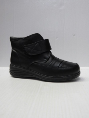 Botki damskie ocieplane na koturnie (37-42) 2324-1N BLACK