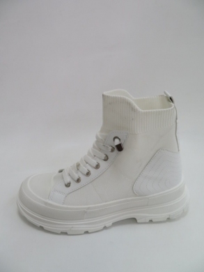 Trampki damskie na koturnie (36-41) 2622 WHITE