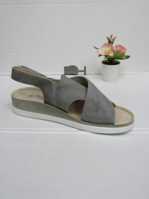 Sandały damskie na koturnie (36-41) 0637 GREY