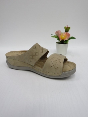 Klapki damskie na koturnie (36-41) HU501 KHAKI