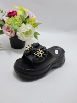 Klapki damskie na płaskim (36-41) 5223 BLACK