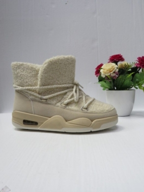Botki damskie ocieplane na płaskim (36-41) 21-103 BEIGE