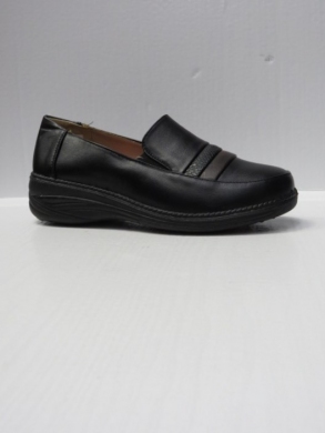 Mokasyny damskie na koturnie (37-42) 2303 BLACK/BROWN