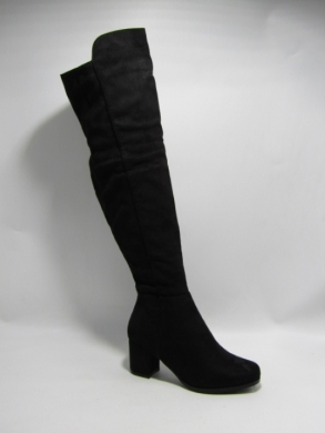 Kozaki damskie ocieplane na obcasie (36-41) LH 71 BLACK