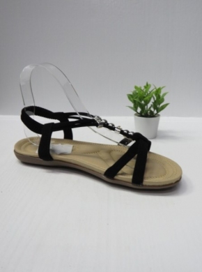 Sandały damskie na płaskim (36-41) 858-18 BLACK