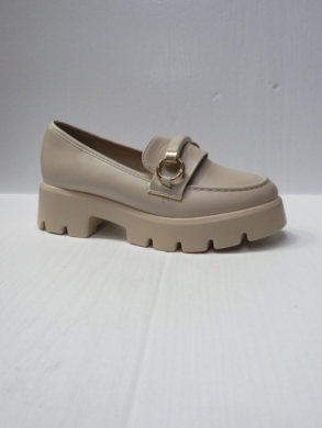 Mokasyny damskie na koturnie (36-41) 888-621 BEIGE