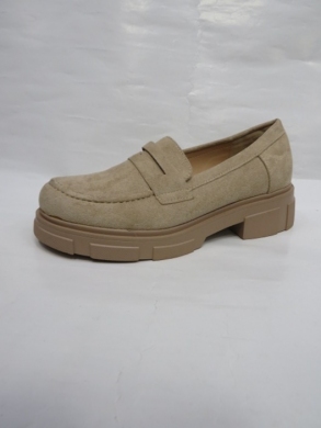 Mokasyny damskie na płaskim (36-41) LS5379 TAUPE