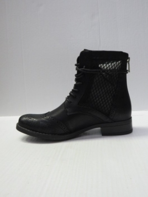 Botki damskie na płaskim (36-41) F6022 BLACK