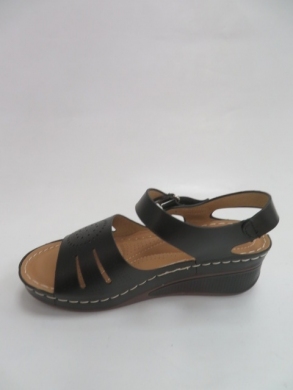 Sandały damskie na koturnie (36-41) 0-24 BLACK