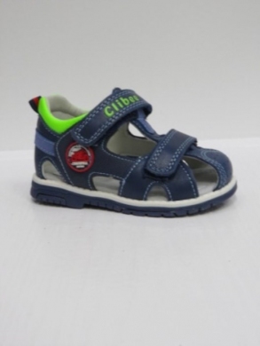 Sandały chłopięce (21-26) AB247 LBLUE/GREEN