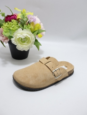 Klapki damskie na płaskim (36-41) 180 KHAKI