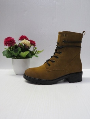 Botki damskie ocieplane na płaskim (36-41) C810 CAMEL