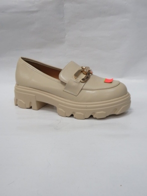 Mokasyny damskie na płaskim (36-41) 0-609 BEIGE