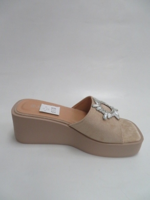 Sandały damskie na koturnie (36-41) 9008 BEIGE