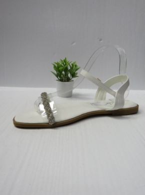 Sandały damskie na płaskim (36-41) F-63 WHITE
