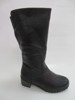 Kozaki damskie ocieplane na obcasie (36-41) 8817-3 BLACK