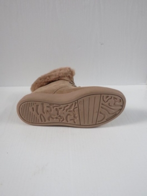 Botki damskie ocieplane na płaskim (36-41) W060 KHAKI