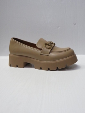 Mokasyny damskie na koturnie (36-41) DF01 KHAKI