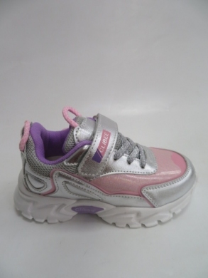 Sneakersy Dziewczęce (27-32) E87 SILVER/PINK