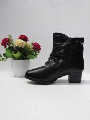 Botki damskie ocieplane na obcasie (36-42) FDL110 BLACK