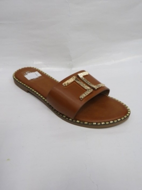 Klapki damskie na płaskim (36-41) 5125 CAMEL