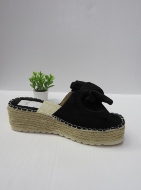 Klapki damskie na koturnie (36-41) 9003-165 BLACK